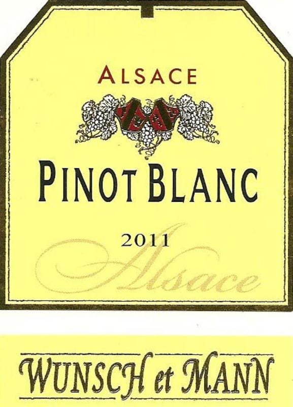 Domaine Wunsch et Mann Alsace Pinot Blanc 2011 Front Label