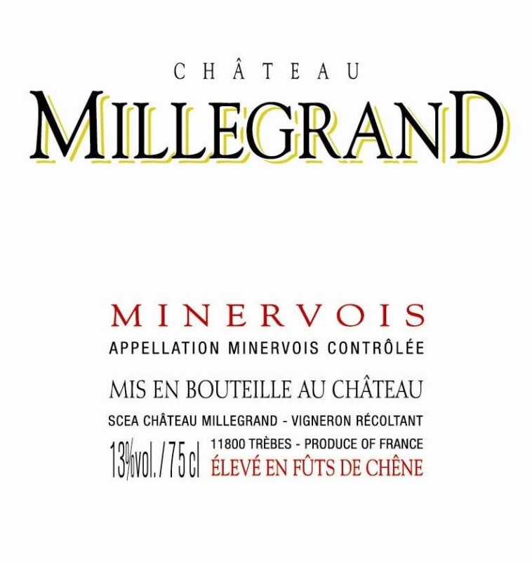 Domaines Bonfils Chateau Millegrand Fut de Chene 2010 Front Label
