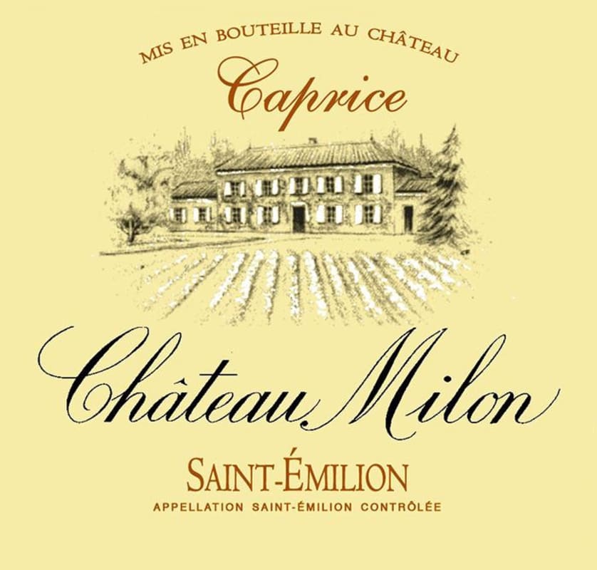 Chateau Milon Saint-Emilion Caprice 2012 Front Label