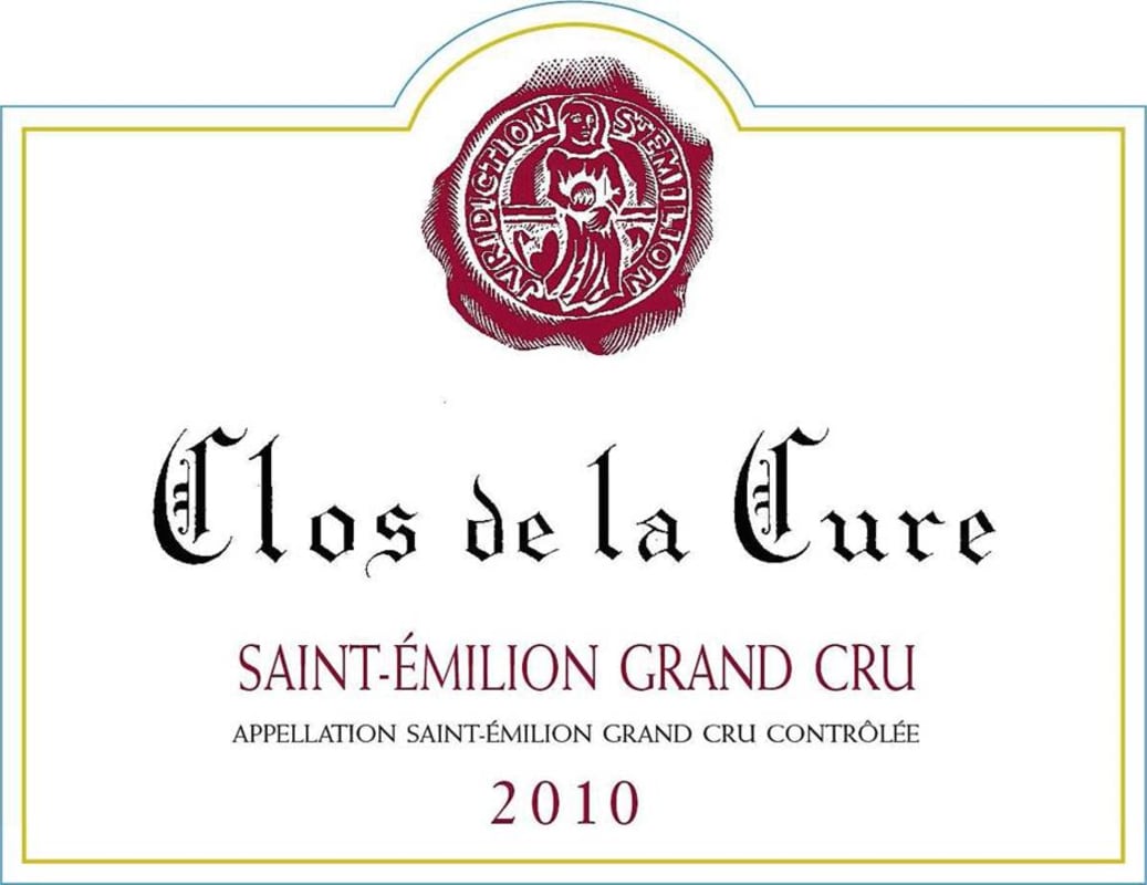 Domaines Bouyer Clos de la Cure 2010 Front Label