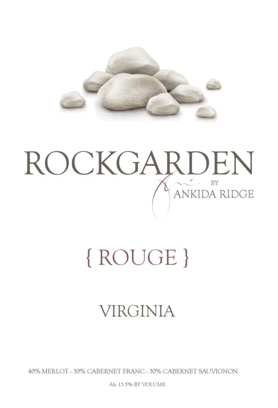 Ankida Ridge Vineyards Rockgarden Rouge 2013 Front Label