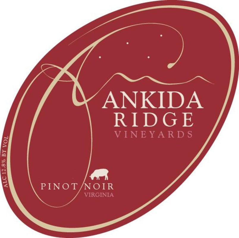 Ankida Ridge Vineyards Pinot Noir 2013 Front Label