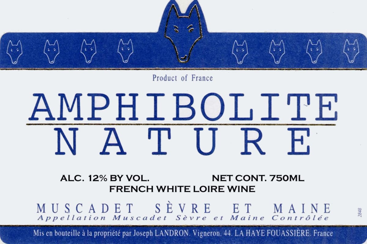 Jo Landron Muscadet Sevre et Maine Amphibolite Nature 2011 Front Label