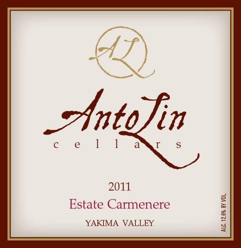 AntoLin Cellars Estate Carmenere 2011 Front Label