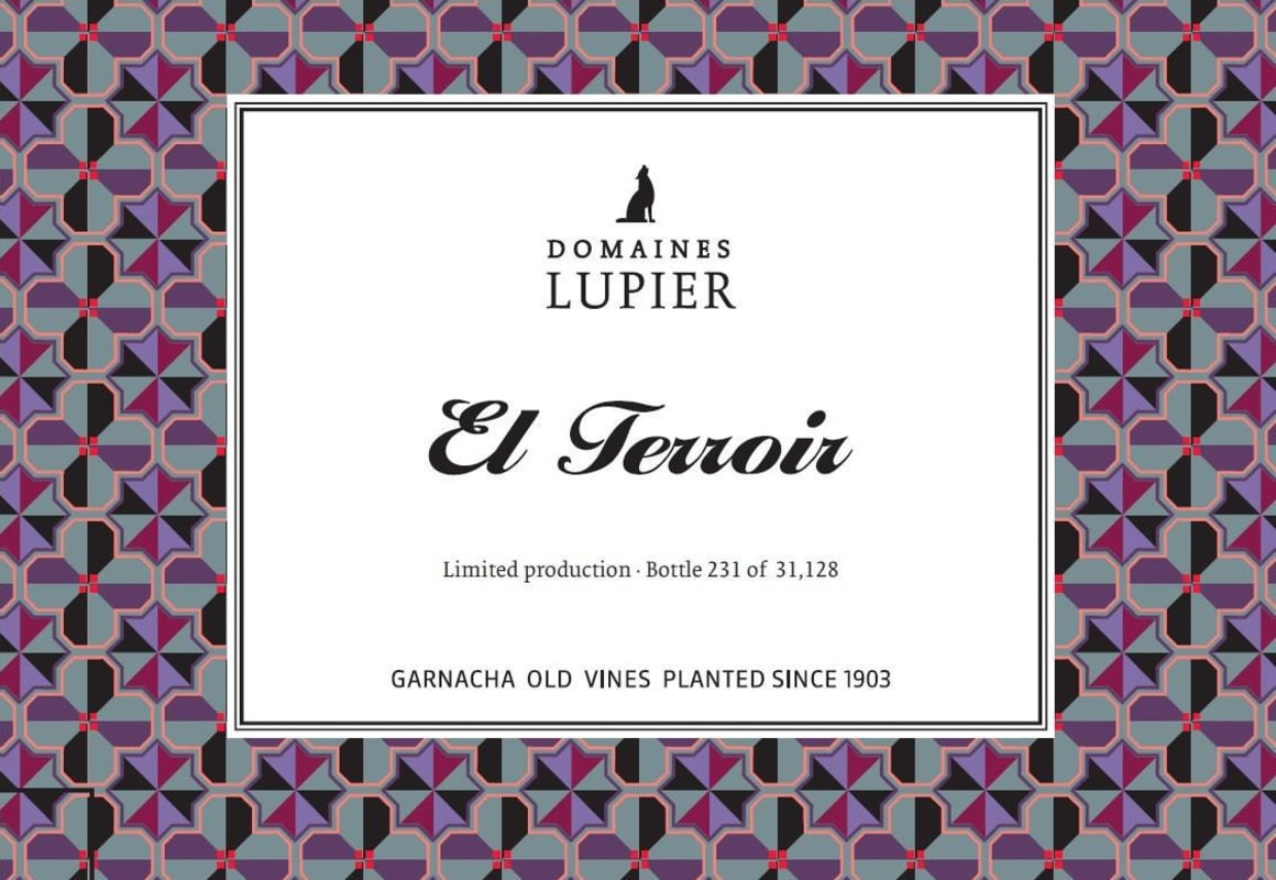 Domaines Lupier Navarra Tinto El Terroir 2011 Front Label