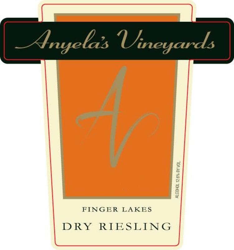 Anyela's Vineyard Dry Riesling 2013 Front Label