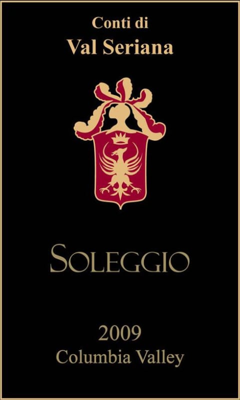 Apolloni Vineyards Conti di Val Seriana Soleggio 2009 Front Label