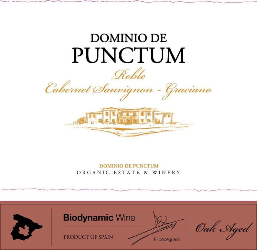 Dominio de Punctum Roble Cabernet Sauvignon - Graciano 2012 Front Label
