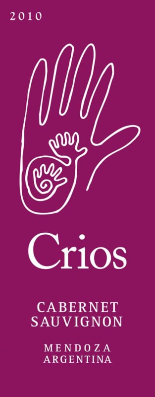 Dominio del Plata Crios Cabernet Sauvignon 2010 Front Label