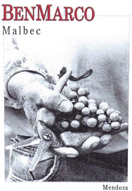 Dominio del Plata BenMarco Malbec 2011 Front Label