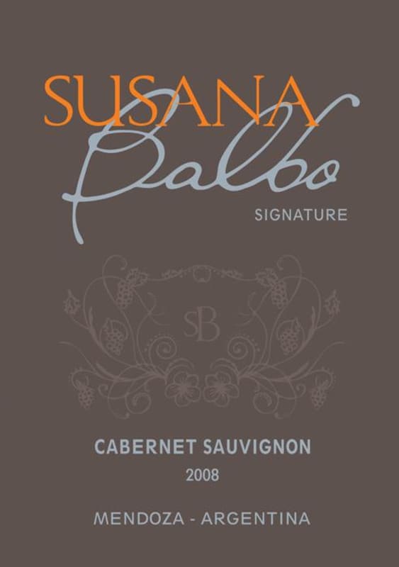 Dominio del Plata Susana Balbo Cabernet Sauvignon 2008 Front Label
