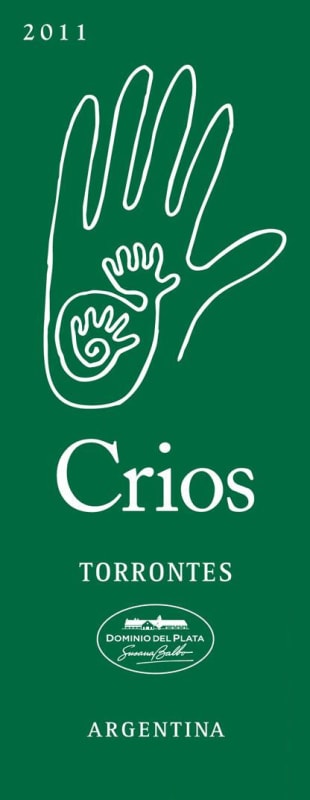 Dominio del Plata Crios de Susana Balbo Torrontes 2011 Front Label
