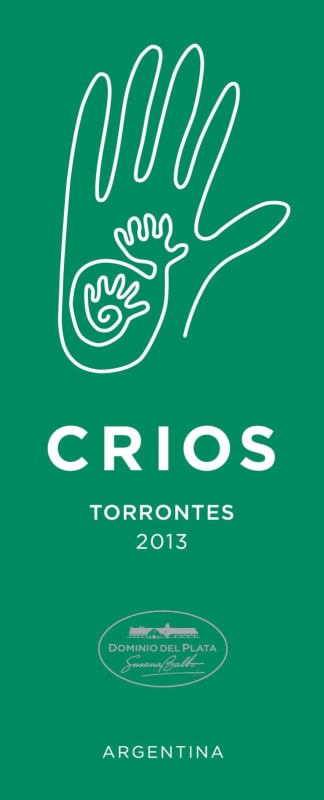 Dominio del Plata Crios de Susana Balbo Torrontes 2013 Front Label