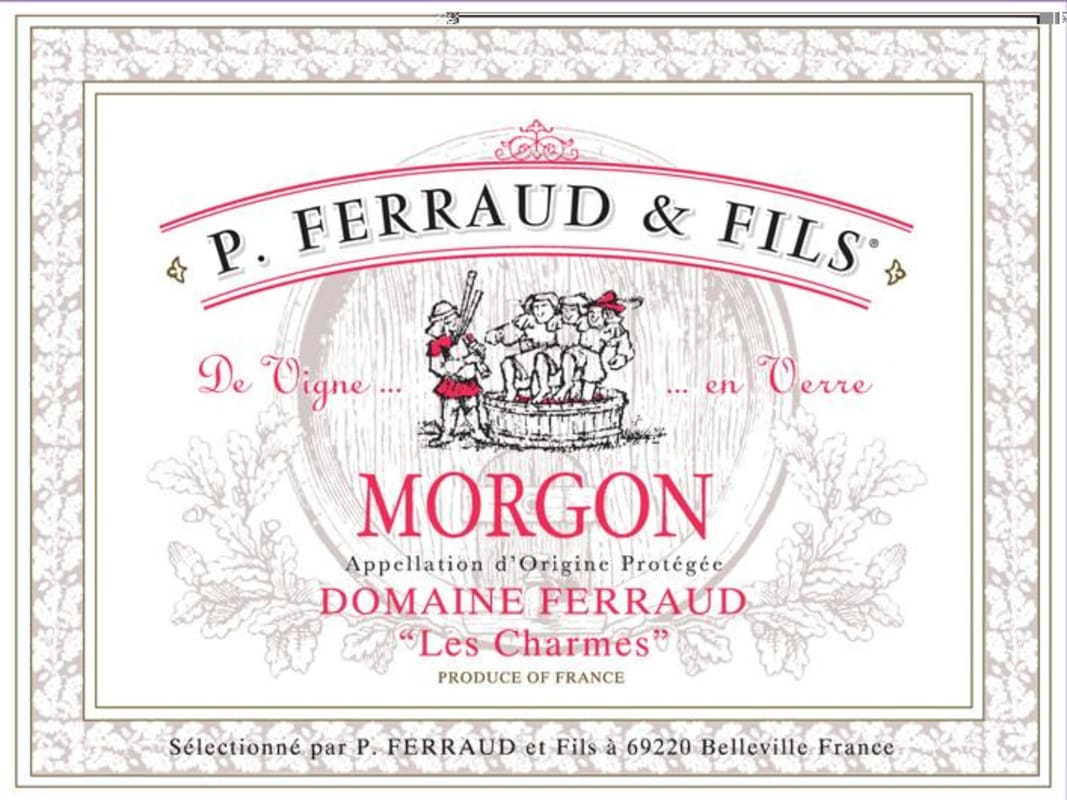 Dominique Ferraud Morgon Les Charmes 2010 Front Label