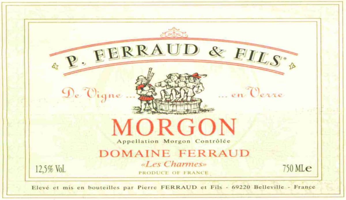 Dominique Ferraud Morgon Les Charmes 2005 Front Label