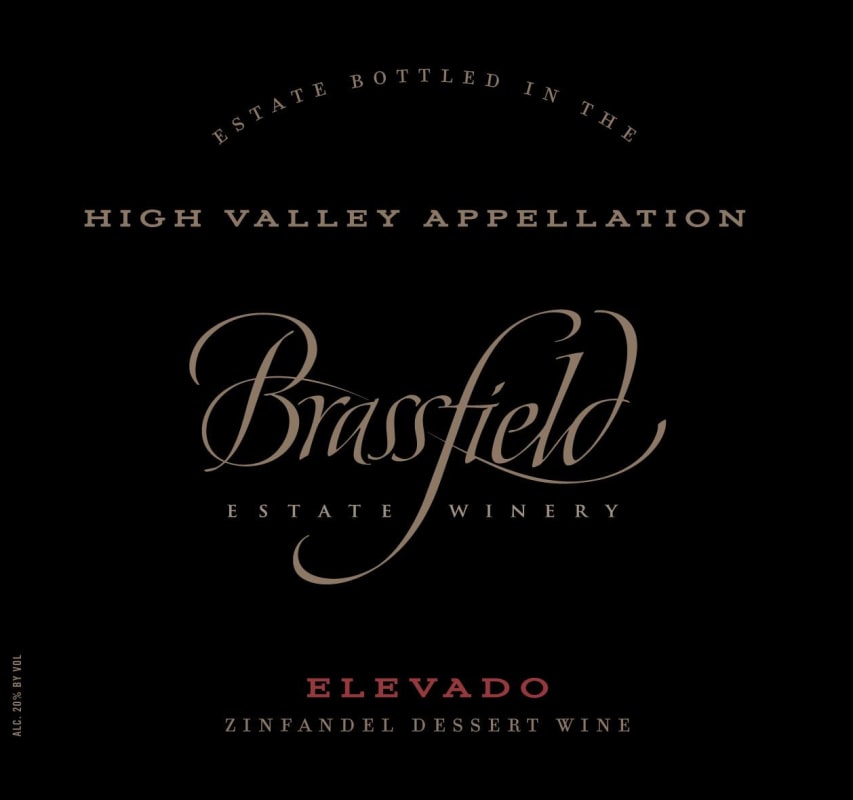 Brassfield Elevado Zinfandel Dessert Wine 2006 Front Label