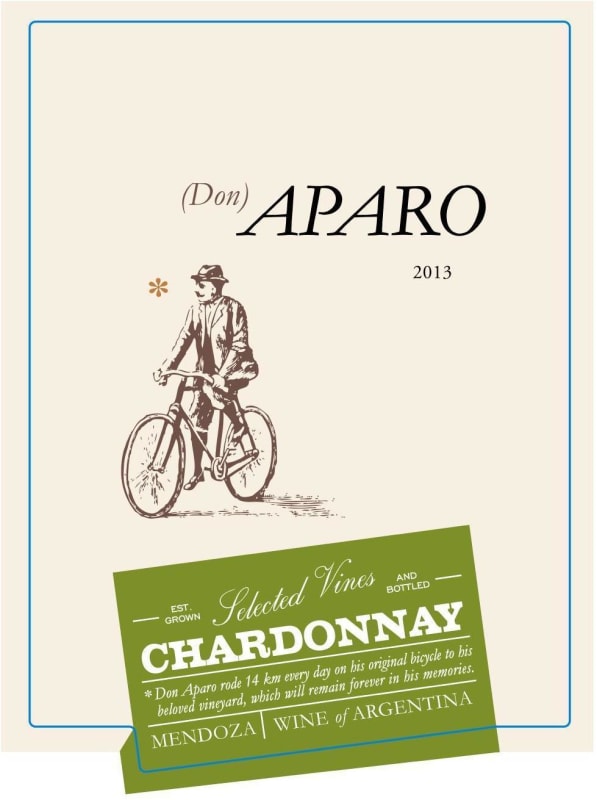 Don Aparo Chardonnay 2013 Front Label