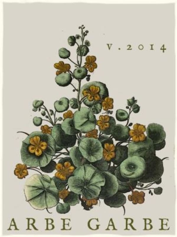 Arbe Garbe White Blend 2014 Front Label