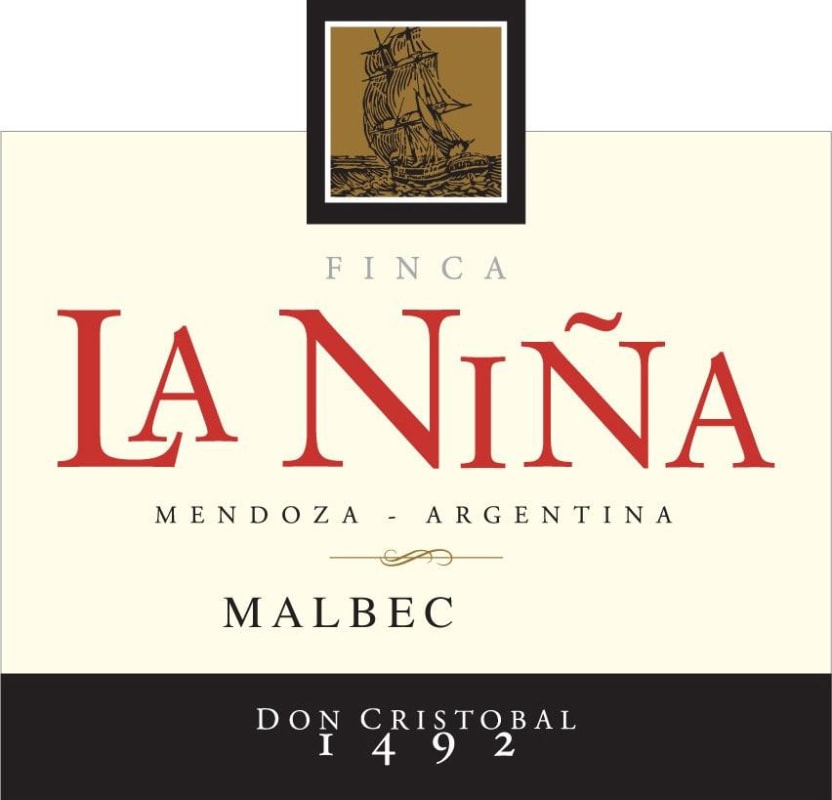 Don Cristobal 1492 Finca La Nina Malbec 2015 Front Label