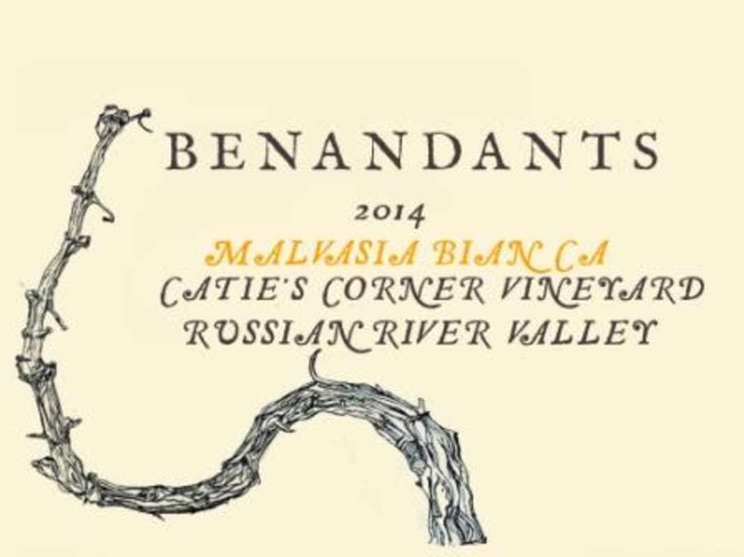 Arbe Garbe Benandants Catie's Corner Vineyard Malvasia Bianca 2014 Front Label