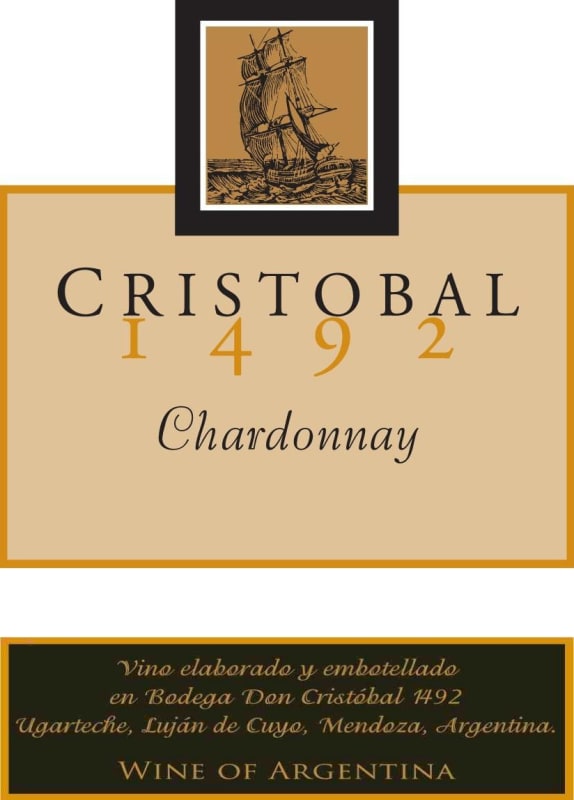 Don Cristobal Chardonnay 2015 Front Label