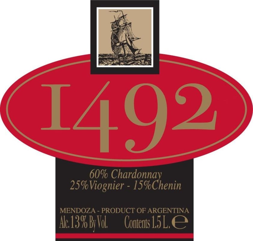 Don Cristobal 1492 White Blend 2014 Front Label