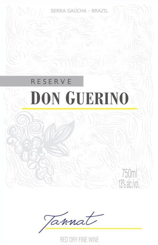 Don Guerino Reserva Tannat 2015 Front Label