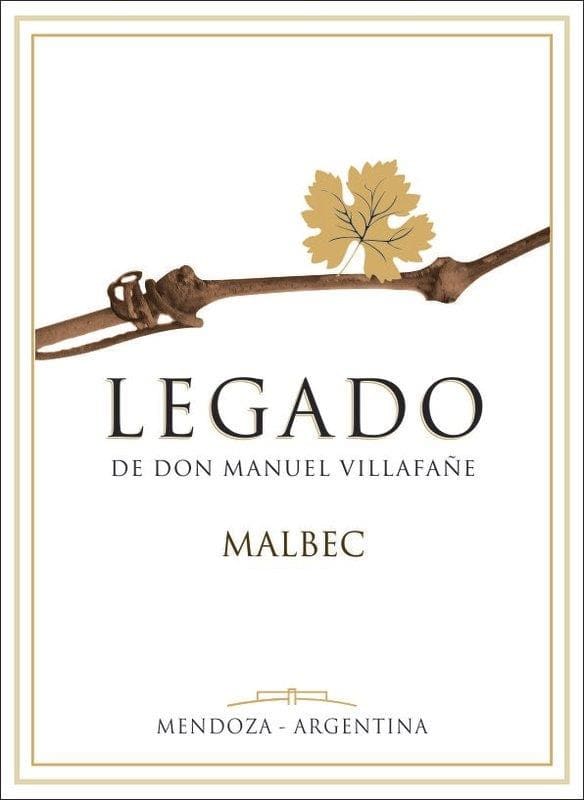 Don Manuel Vilafane Legado Malbec 2013 Front Label