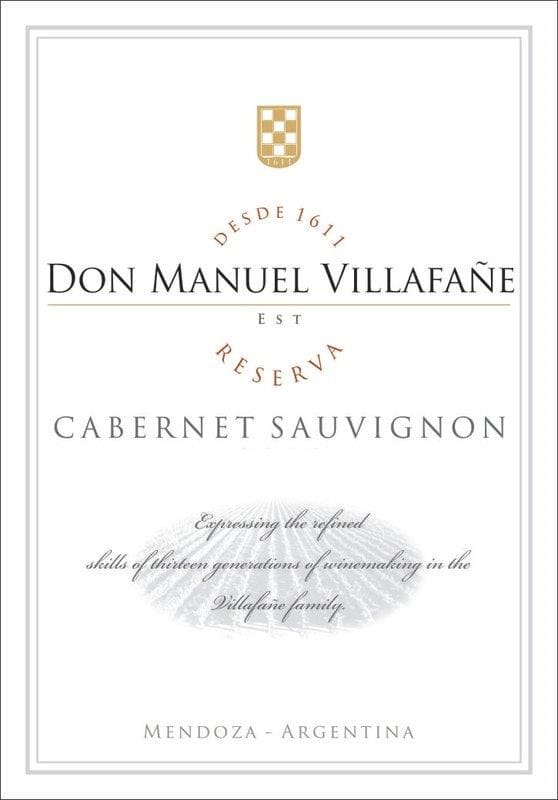 Don Manuel Vilafane Reserva Cabernet Sauvignon 2013 Front Label