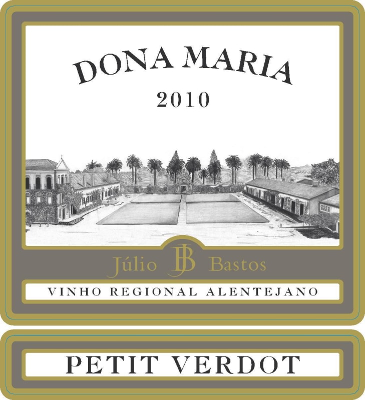 Dona Maria Petit Verdot 2010 Front Label