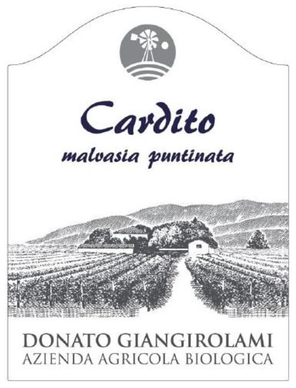 Donato Giangirolami Lazio Cardito Malvasia Puntinata 2015 Front Label