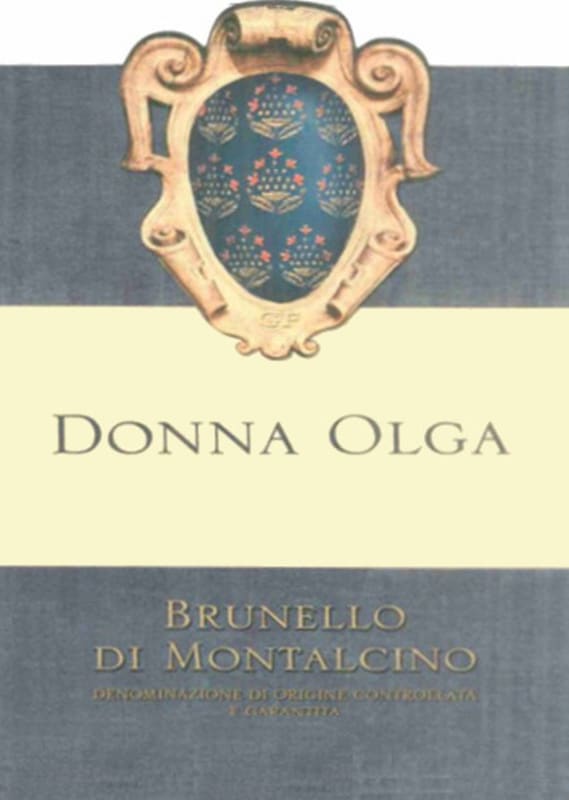 Donna Olga Brunello di Montalcino 2001 Front Label