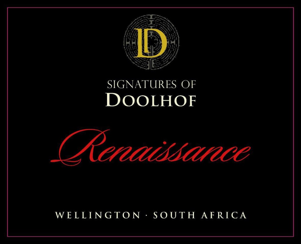 Doolhof Wine Estate Renaissance Cabernet Sauvignon Merlot 2008 Front Label