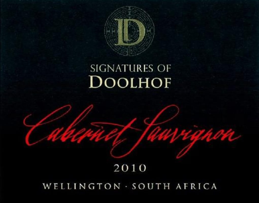 Doolhof Wine Estate Signature Cabernet Sauvignon 2010 Front Label