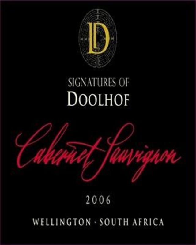 Doolhof Wine Estate Signature Cabernet Sauvignon 2006 Front Label