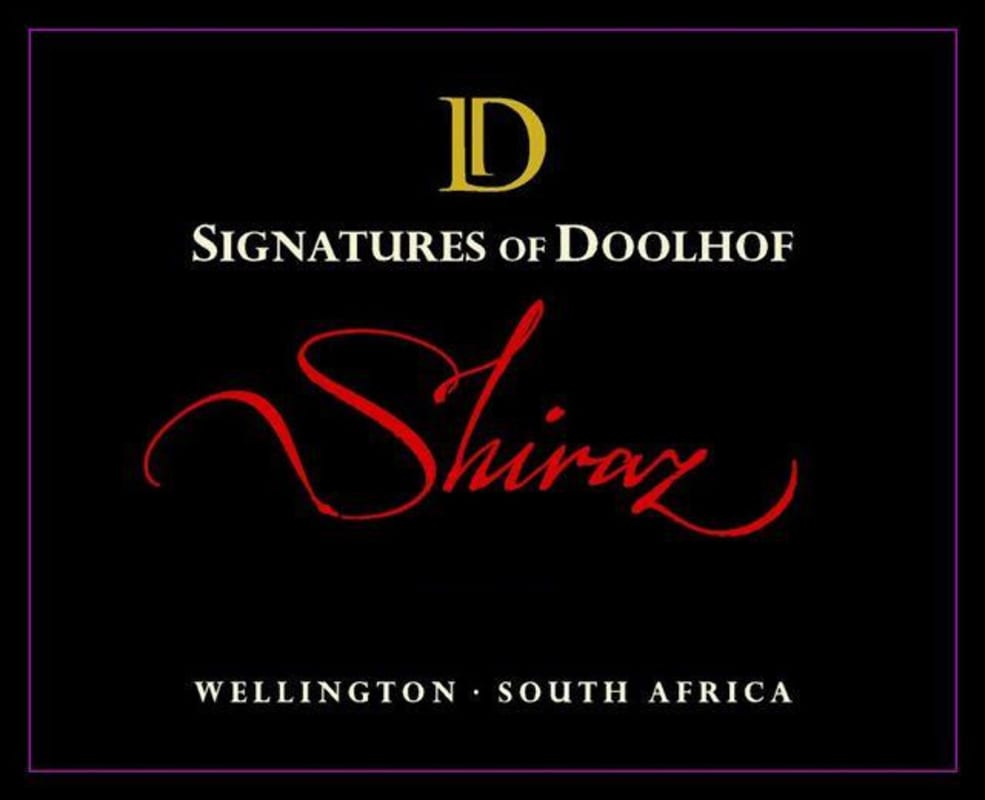 Doolhof Wine Estate Signature Shiraz 2007 Front Label