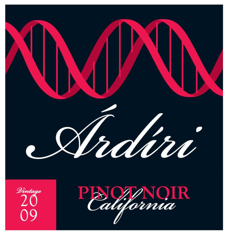 Ardiri Winery and Vineyards California Pinot Noir 2009 Front Label