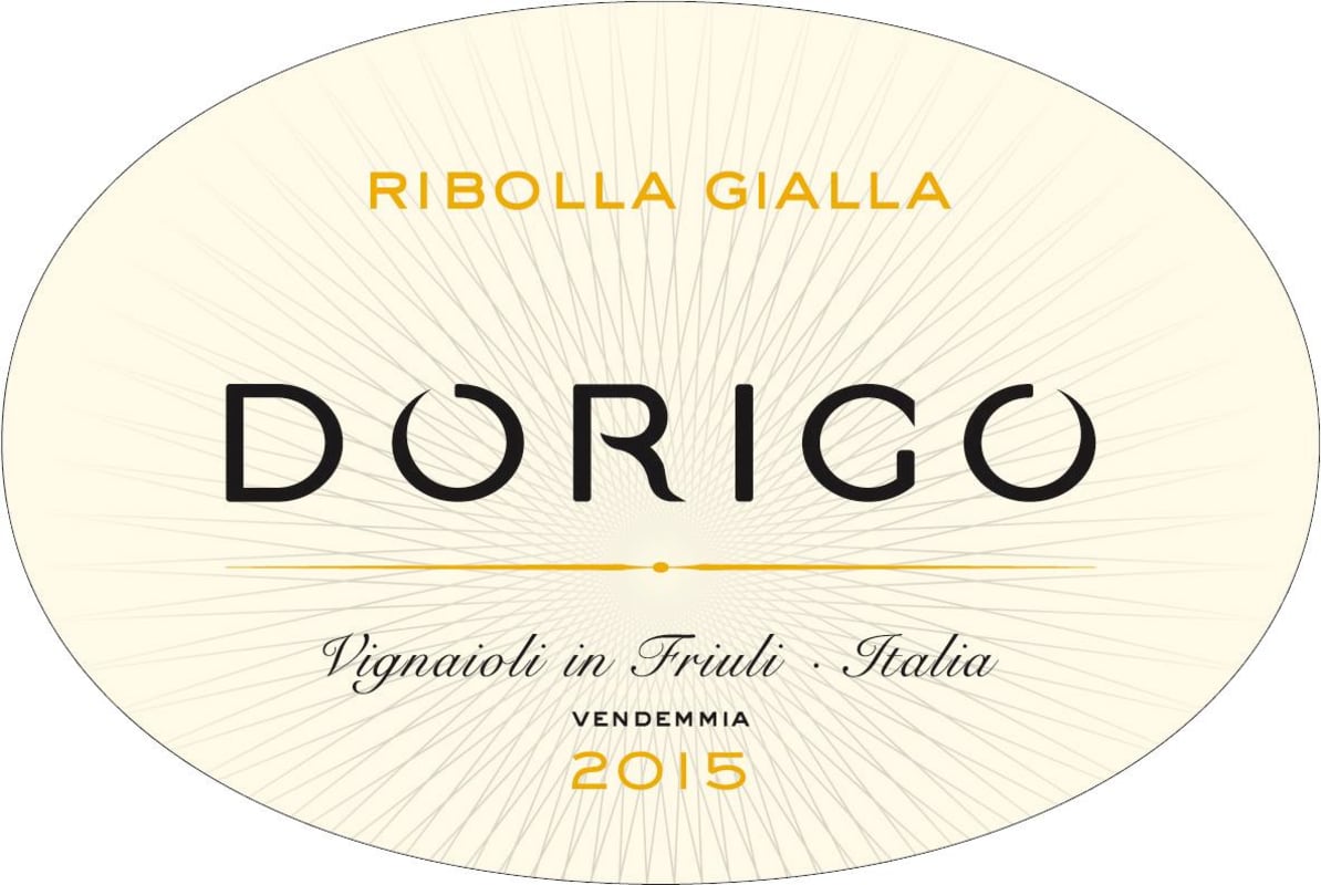 Dorigo Colli Orientali del Friuli Gialla Ribolla 2015 Front Label