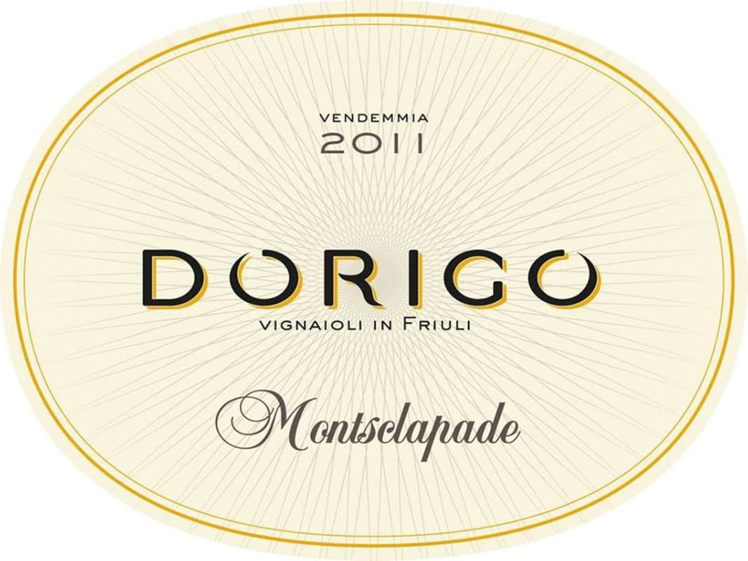 Dorigo Colli Orientali del Friuli Montsclapade 2011 Front Label