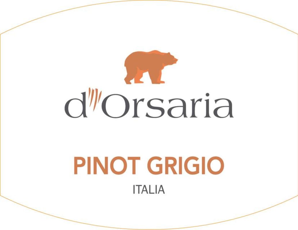 D'Orsaria Pinot Grigio 2011 Front Label