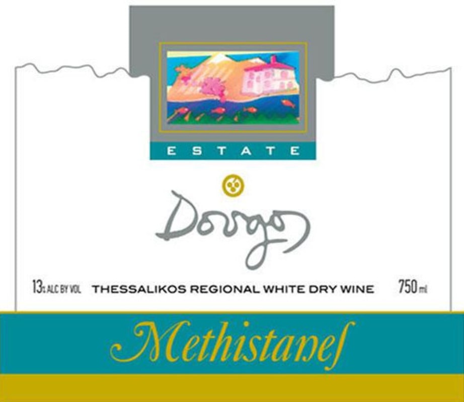 Dougos Winery Methistanes White 2010 Front Label