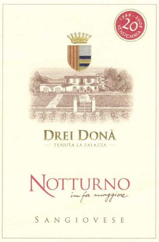 Drei Dona - Tenuta la Palazza Notturno Sangiovese 2011 Front Label