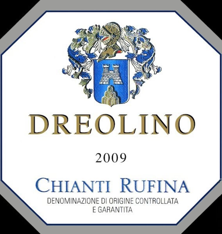 Dreolino Fattoria Petroio Chianti Rufina 2009 Front Label