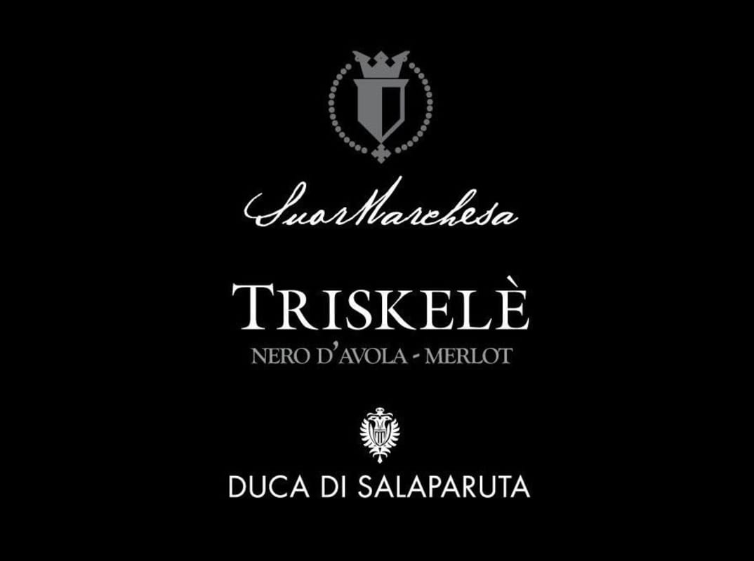 Duca Di Salaparuta Sicilia Triskele Rosso 2013 Front Label
