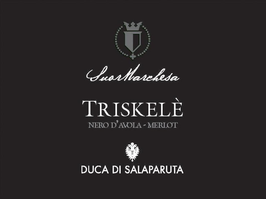 Duca Di Salaparuta Sicilia Triskele Rosso 2009 Front Label