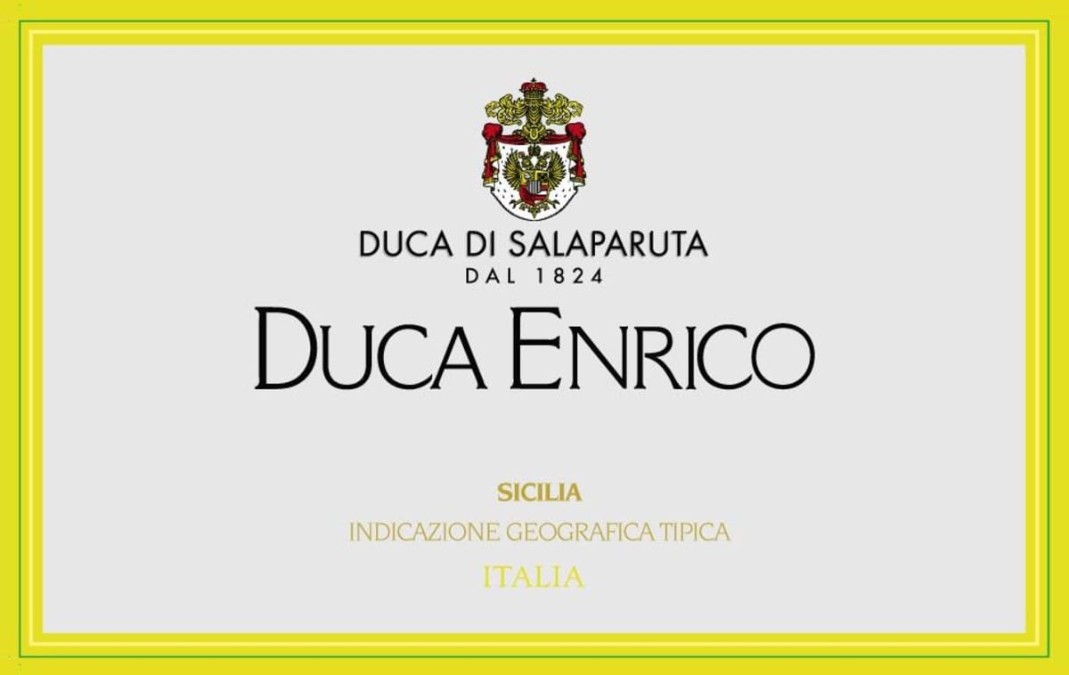 Duca Di Salaparuta Sicilia Duca Enrico Rosso 2009 Front Label