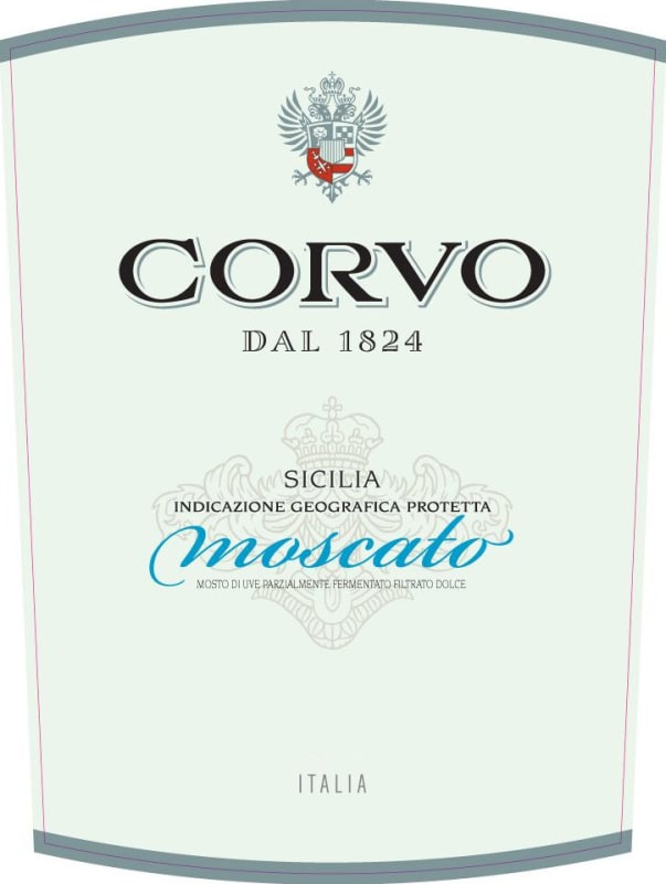 Duca Di Salaparuta Terre Siciliane Corvo Moscato 2014 Front Label