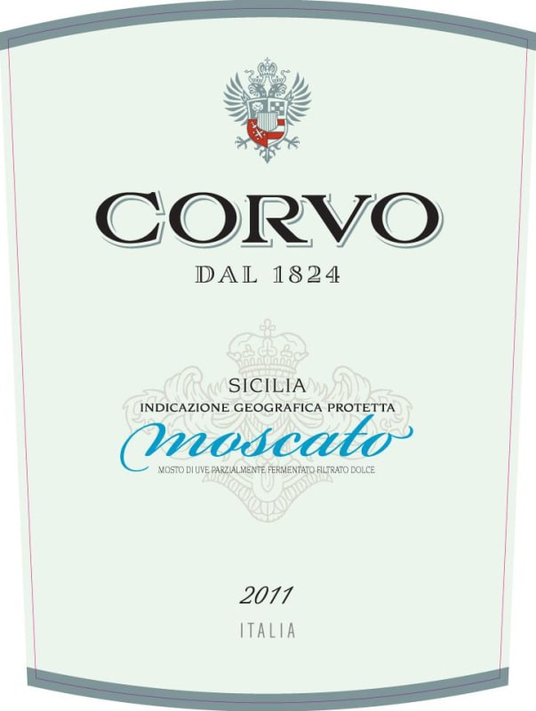 Duca Di Salaparuta Terre Siciliane Corvo Moscato 2011 Front Label