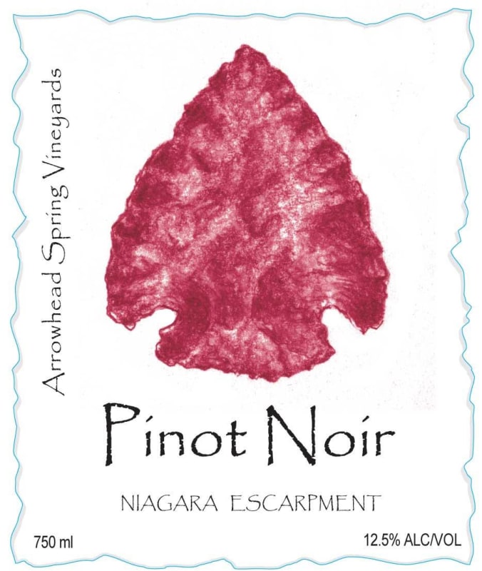 Arrowhead Spring Vineyards Pinot Noir 2012 Front Label