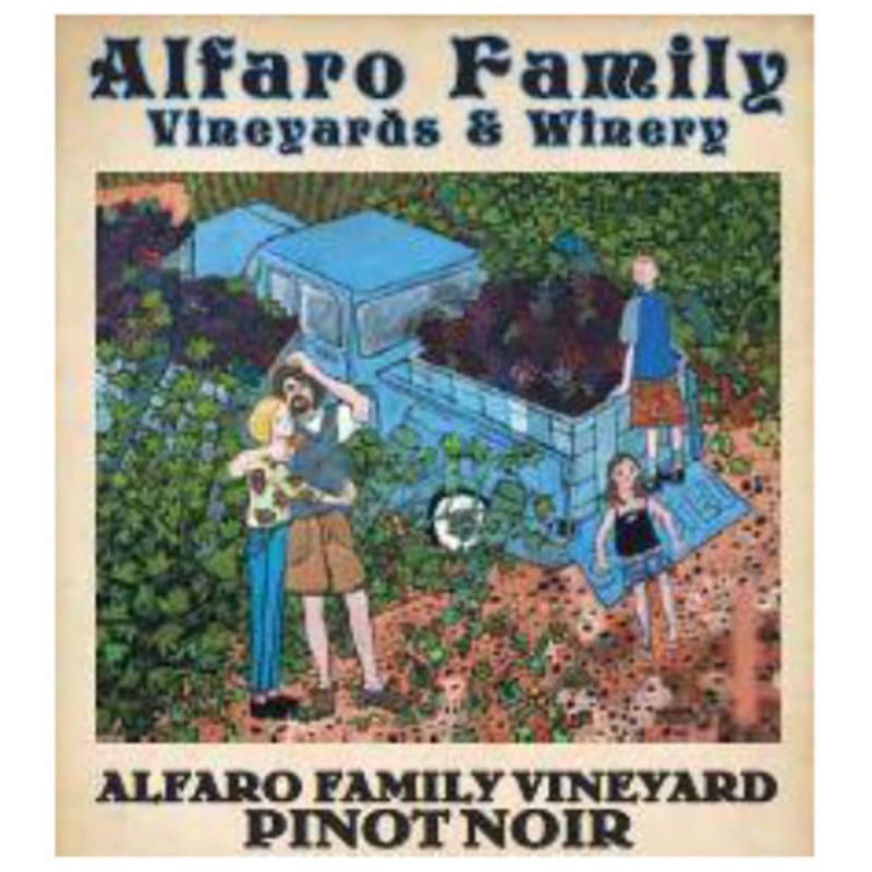 Alfaro Family Estate Pinot Noir 2015 Front Label